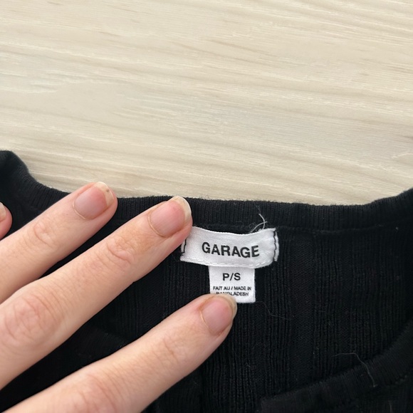 Black garage sweater. Size small - Picture 3 of 3